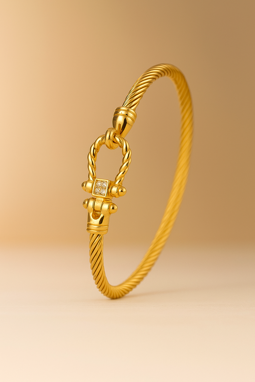 Titanium Twist Buckle Bracelet