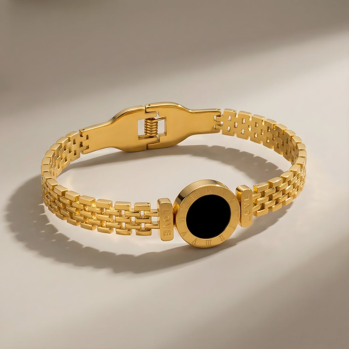 Gold Love Chain Bracelet