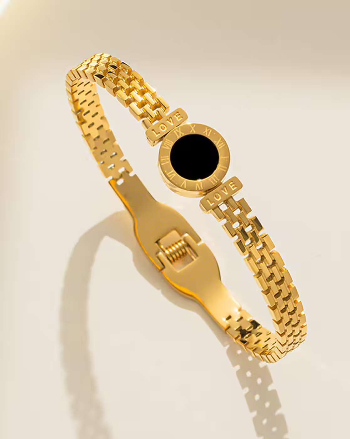 Gold Love Chain Bracelet