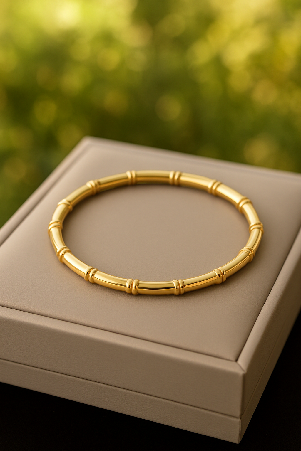 Bamboo Gold-Tone Bracelet