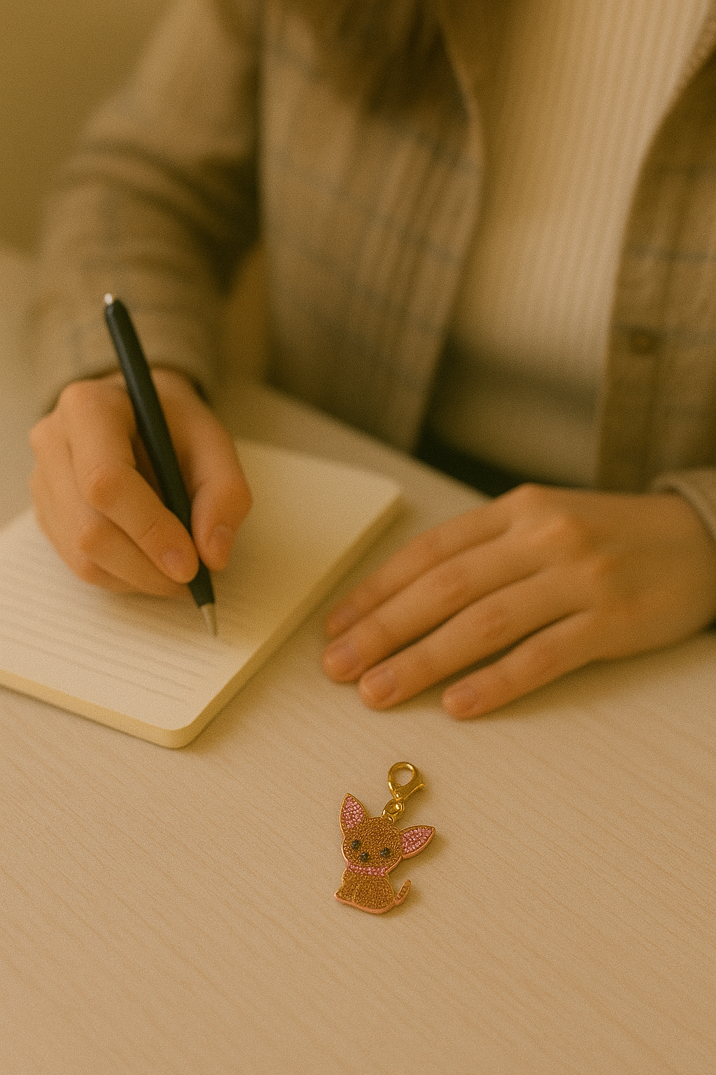 Glitter Pup Keychain