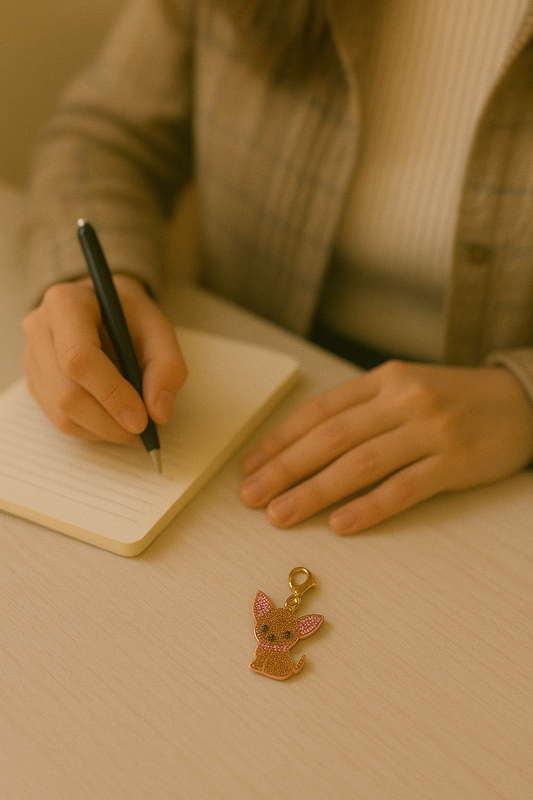 Glitter Pup Keychain