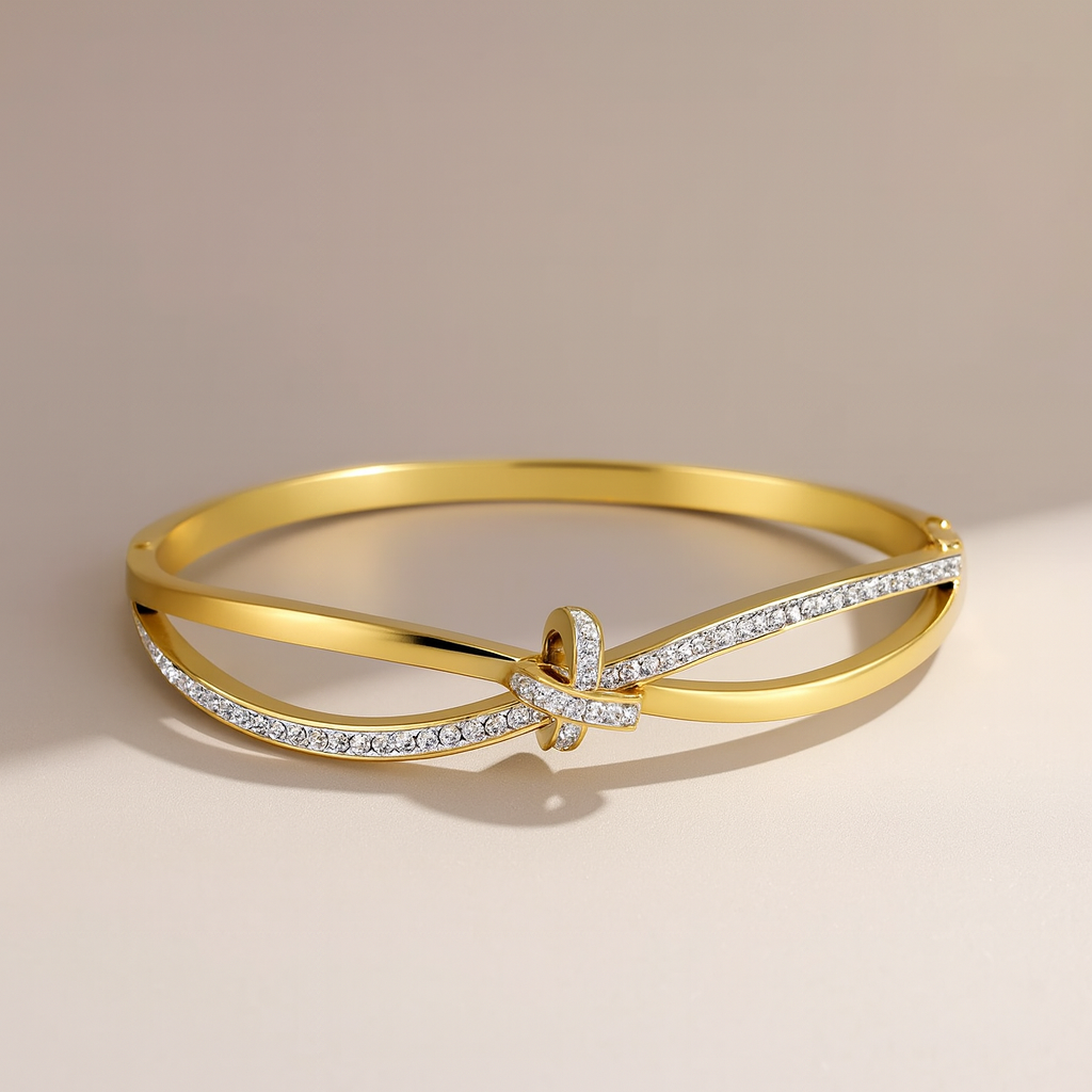 Gold Knot Bangle