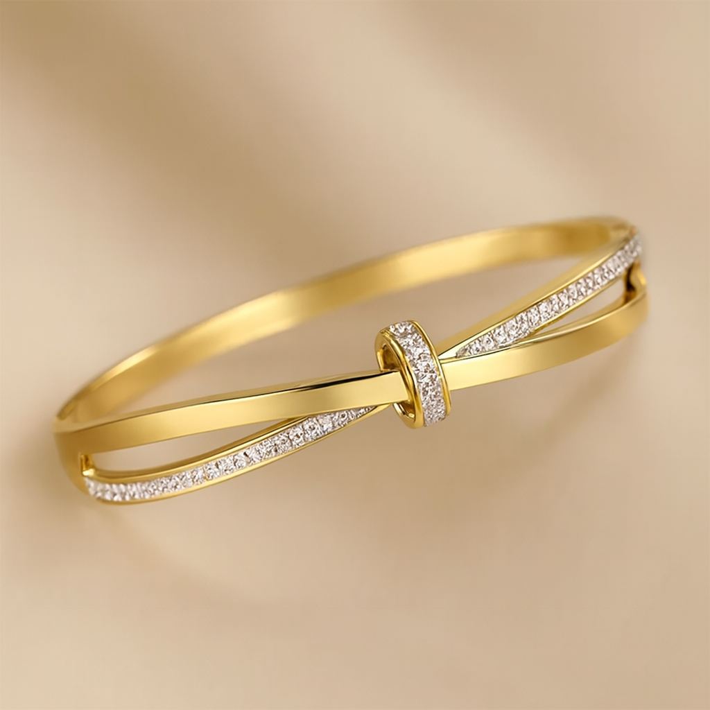Gold Knot Bangle