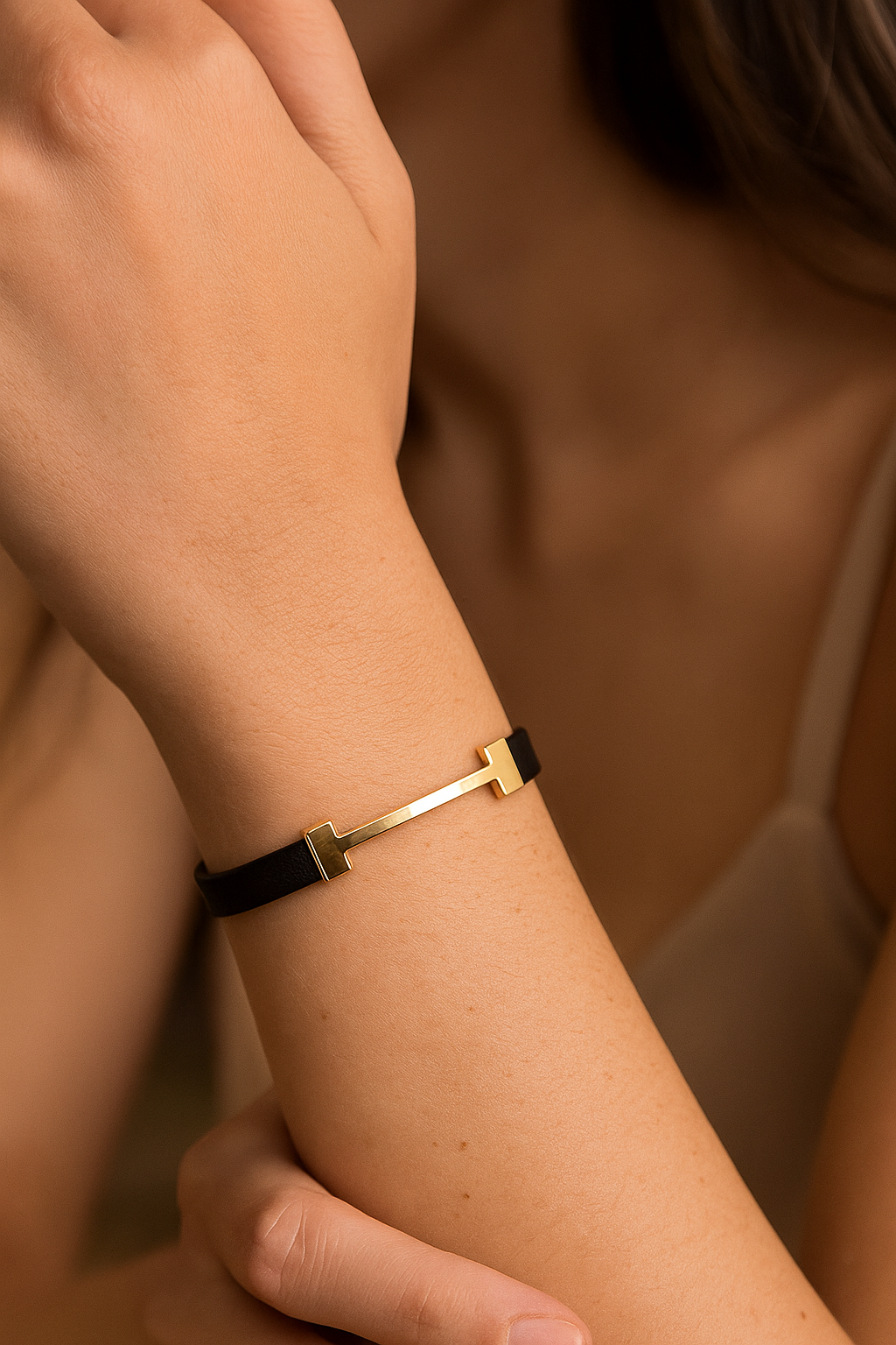 Leather Bar Bracelet