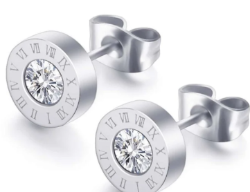 Roman Halo Stud Earrings