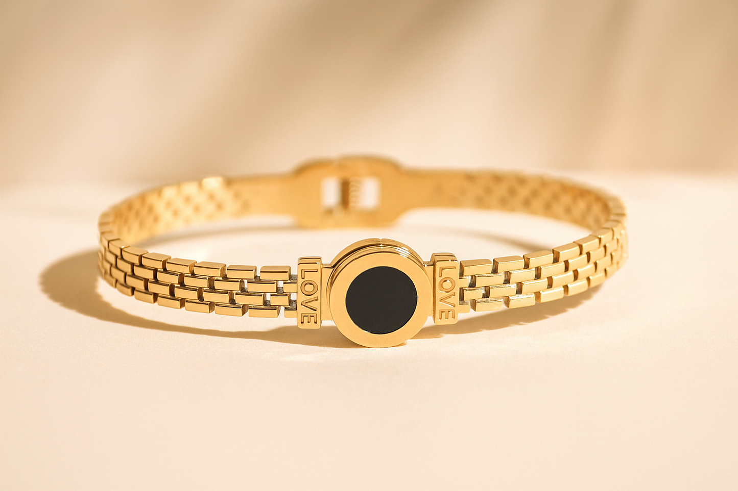 Gold Love Chain Bracelet