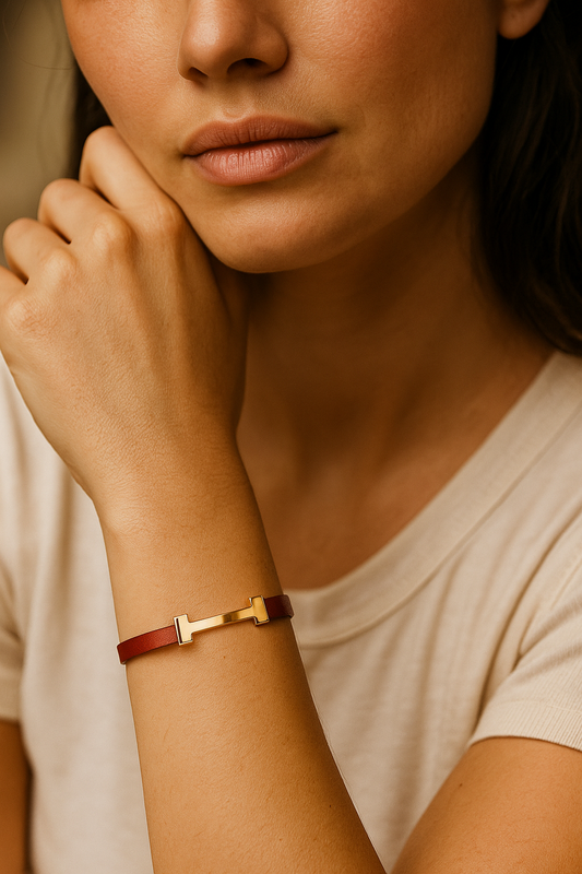 Leather Bar Bracelet