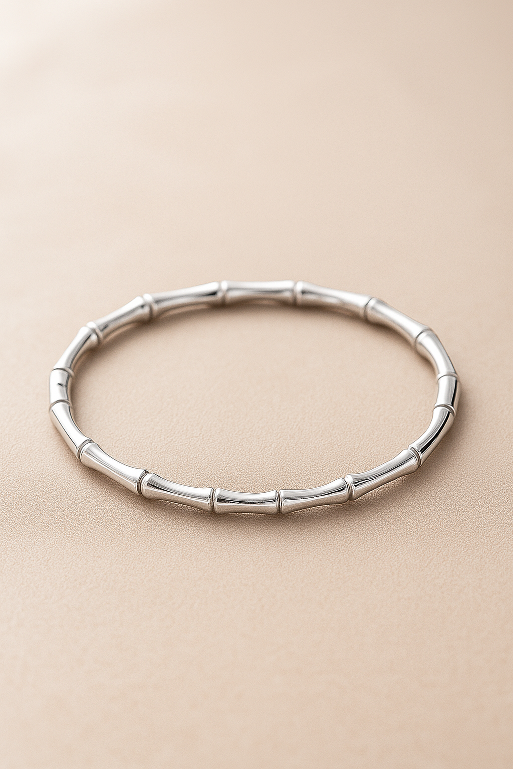 Bamboo Silver-Tone Bracelet