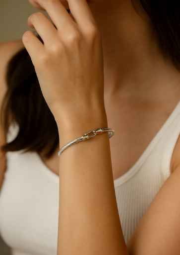 Steel Rope Link Bracelet