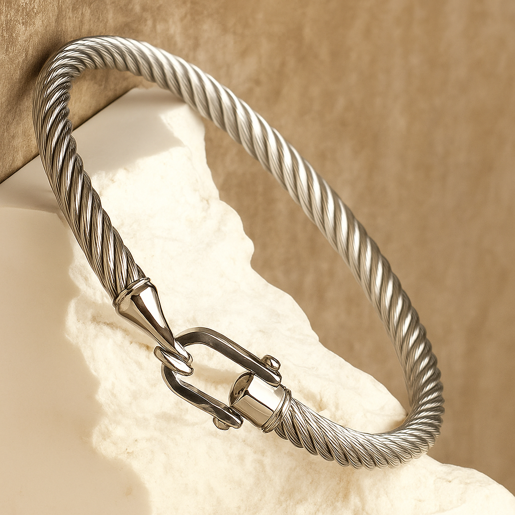 Steel Rope Link Bracelet