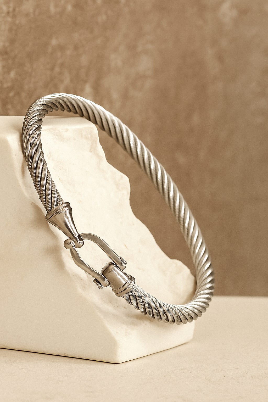 Steel Rope Link Bracelet
