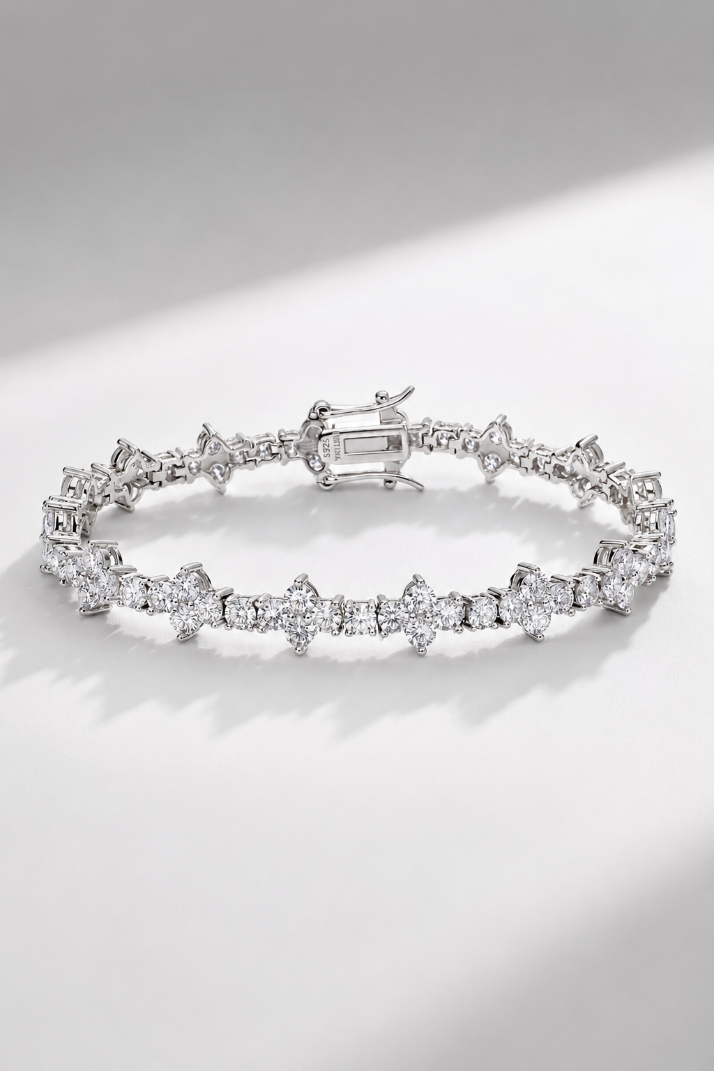 Thorne VVS+ Moissanite Tennis Bracelet – Solid 925 Sterling Silver