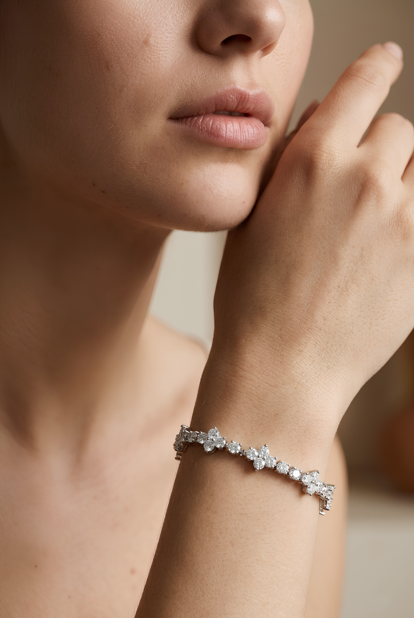 Thorne VVS+ Moissanite Tennis Bracelet – Solid 925 Sterling Silver