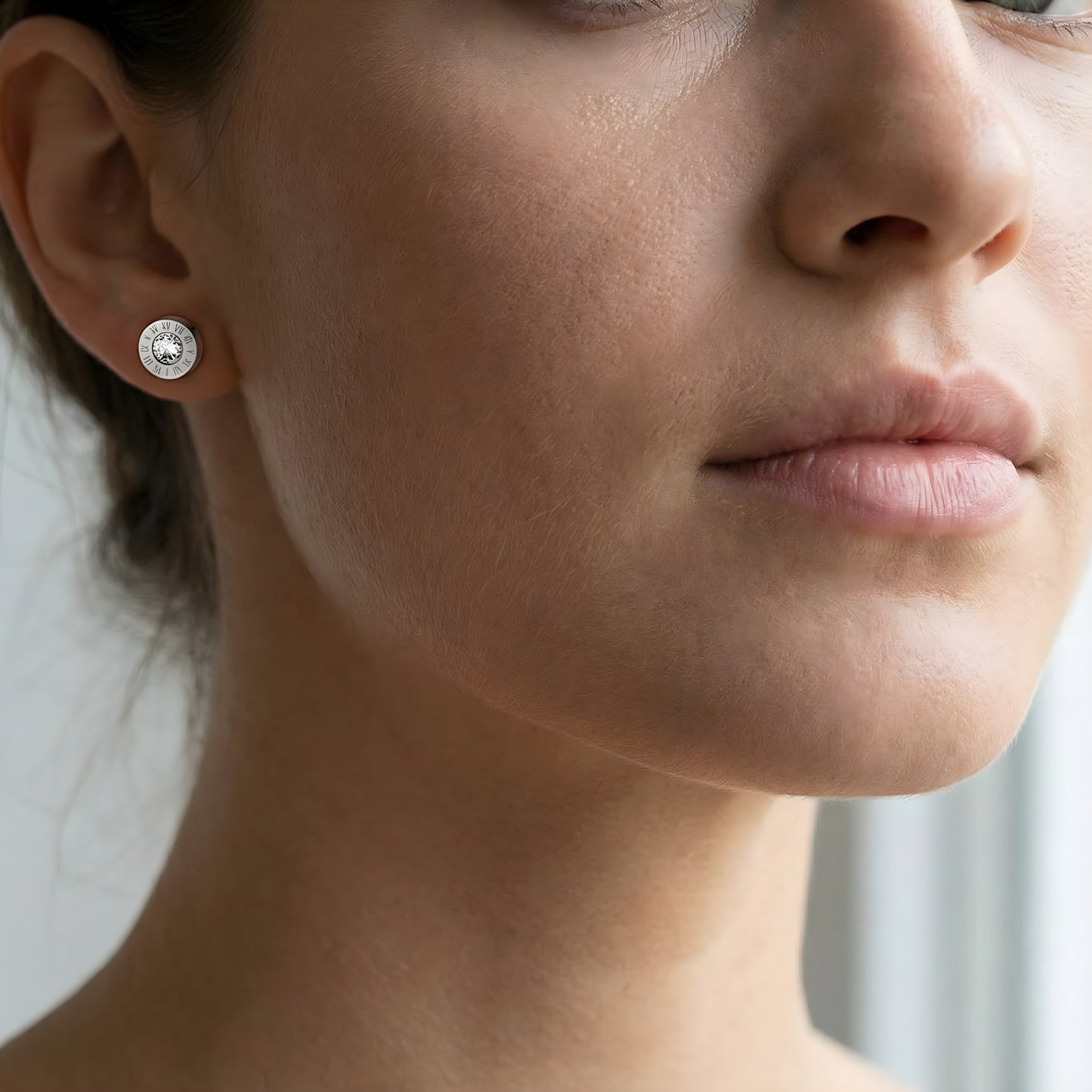 Roman Halo Stud Earrings